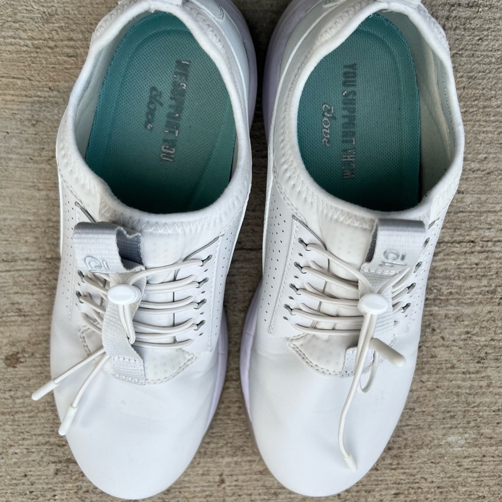 White Leather Sneakers with Classic Design